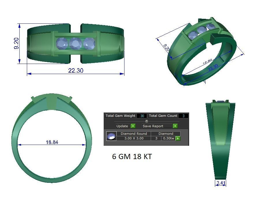 Ring - 0856 3D print model_1
