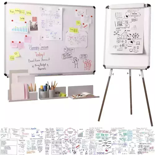 Set for Magnetic whiteboards and Flipcharts 