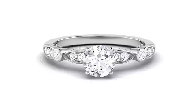Solitaire Wedding Engagement Ring Bridal Ring
