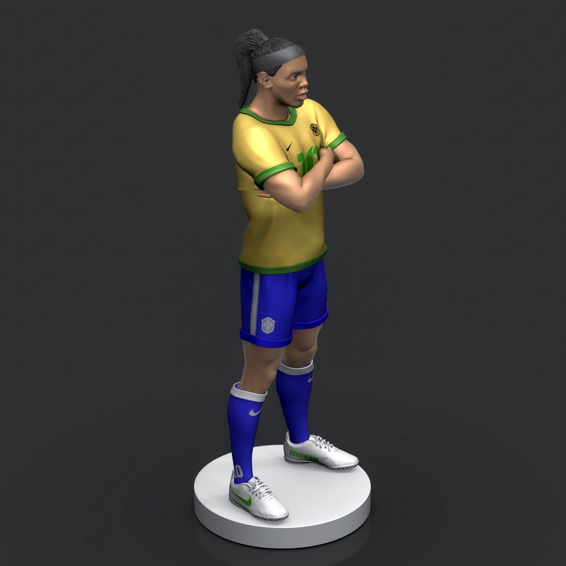 Ronaldinho Gaucho 3D Printable 3D print model_10