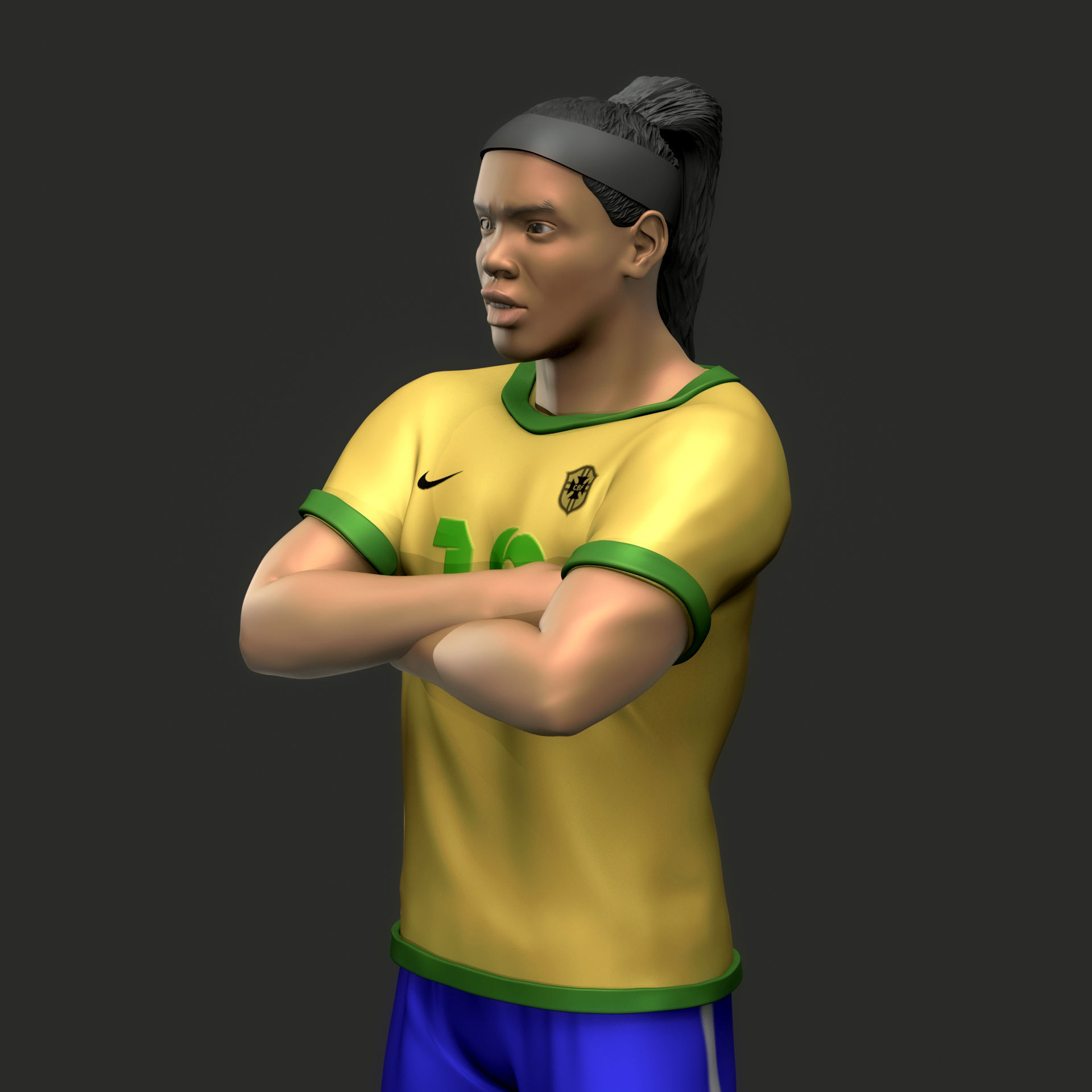 Ronaldinho Gaucho 3D Printable 3D print model_14