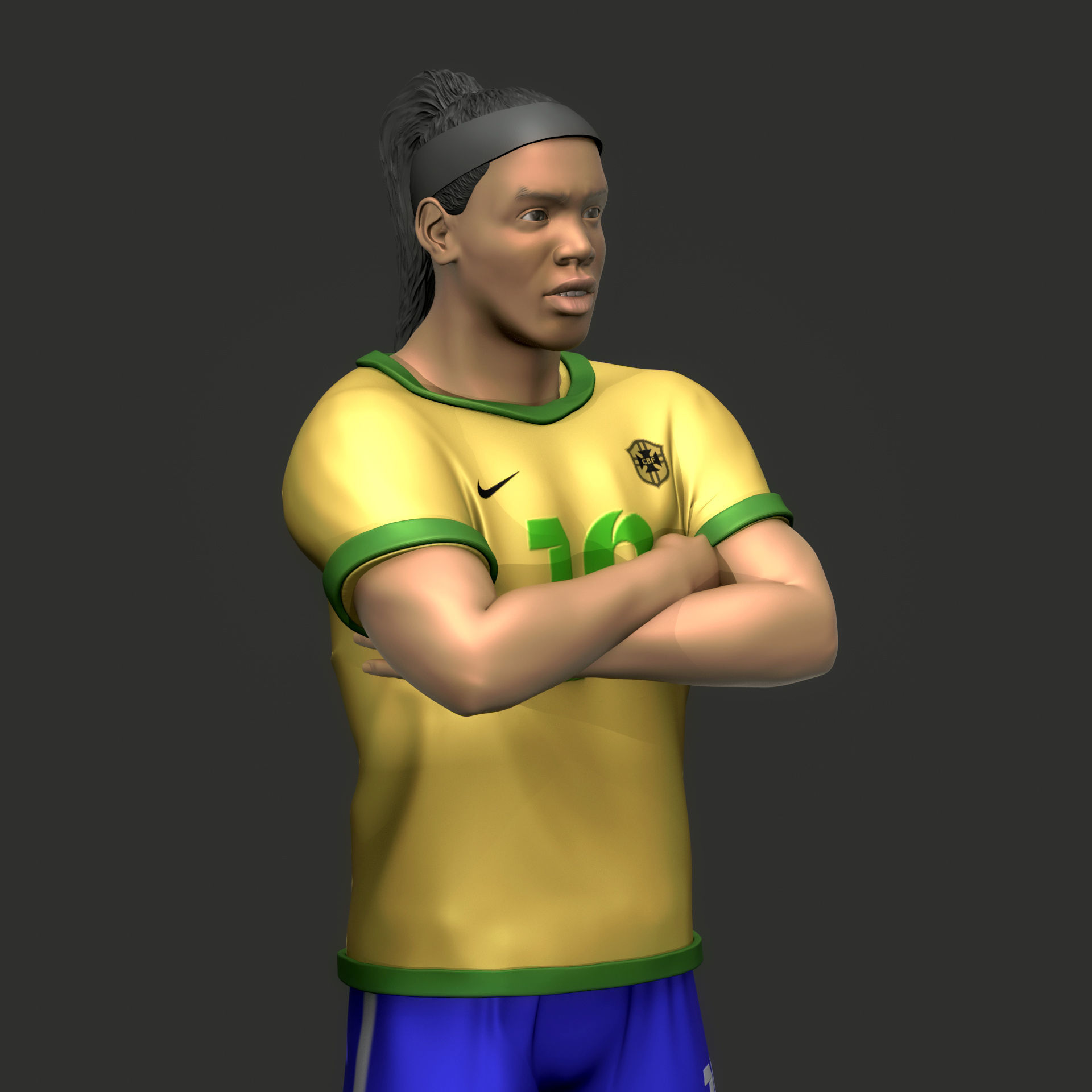 Ronaldinho Gaucho 3D Printable 3D print model_15