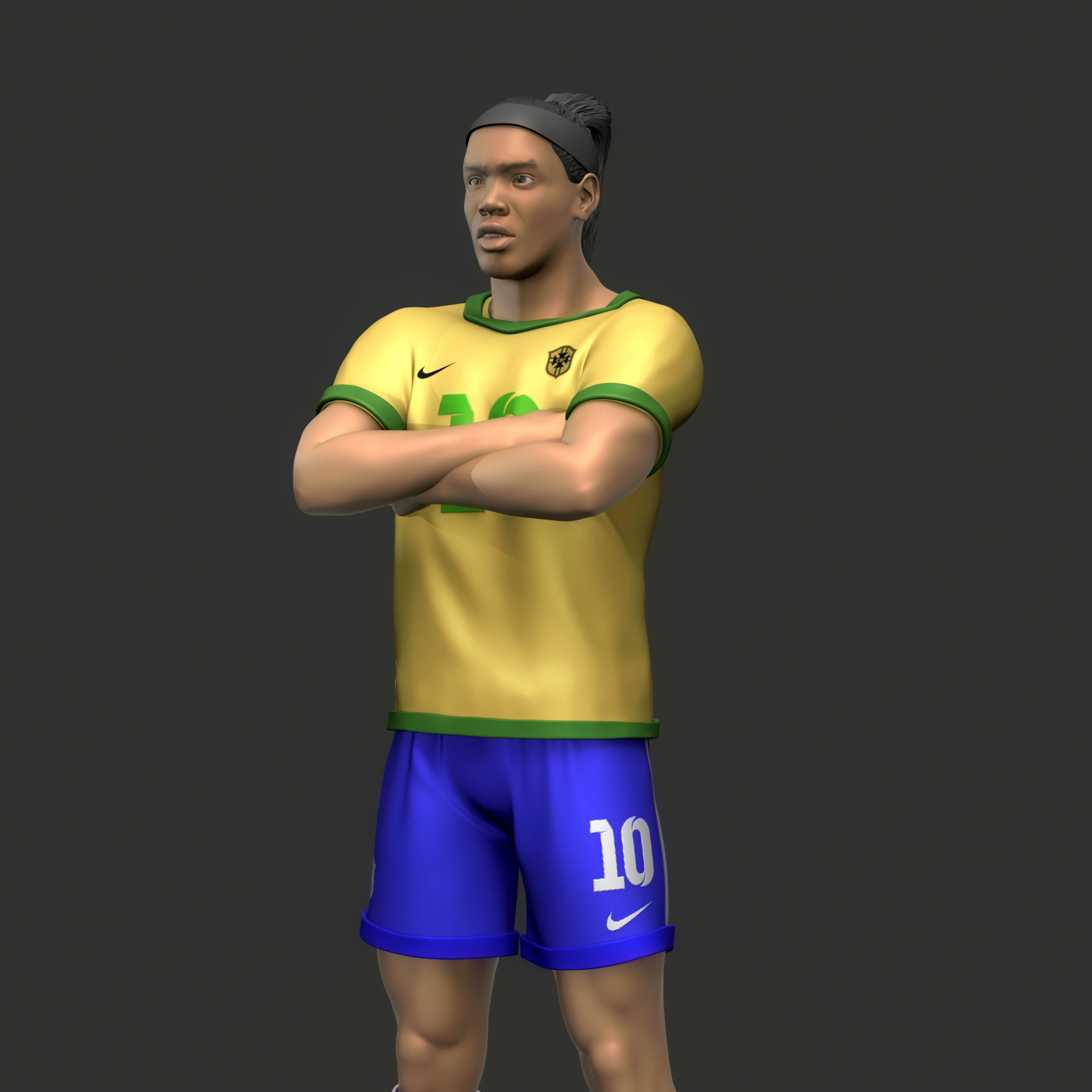 Ronaldinho Gaucho 3D Printable 3D print model_12