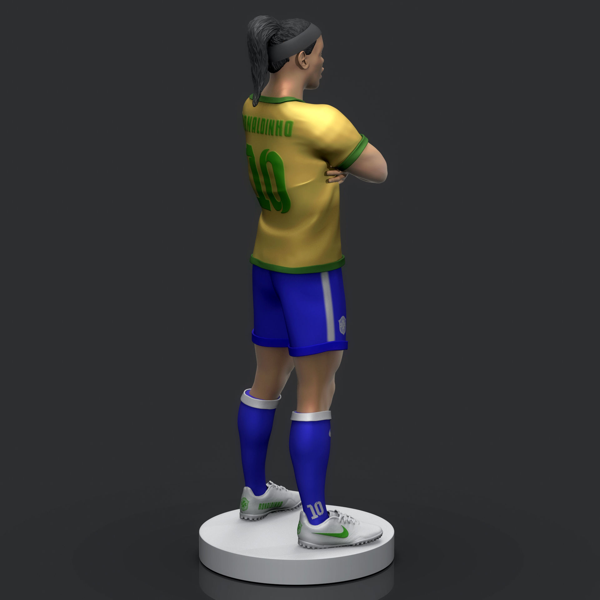Ronaldinho Gaucho 3D Printable 3D print model_9