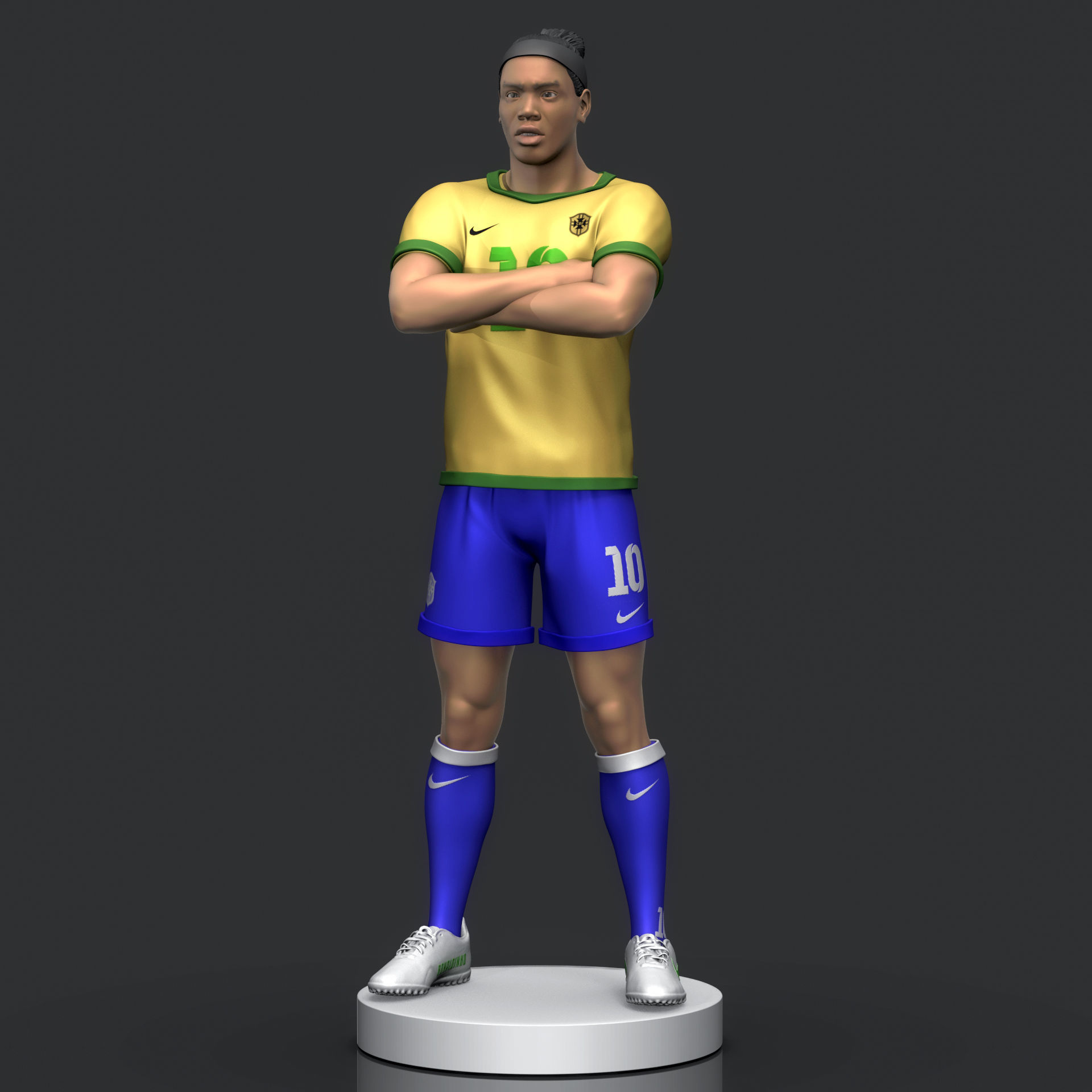 Ronaldinho Gaucho 3D Printable 3D print model_5