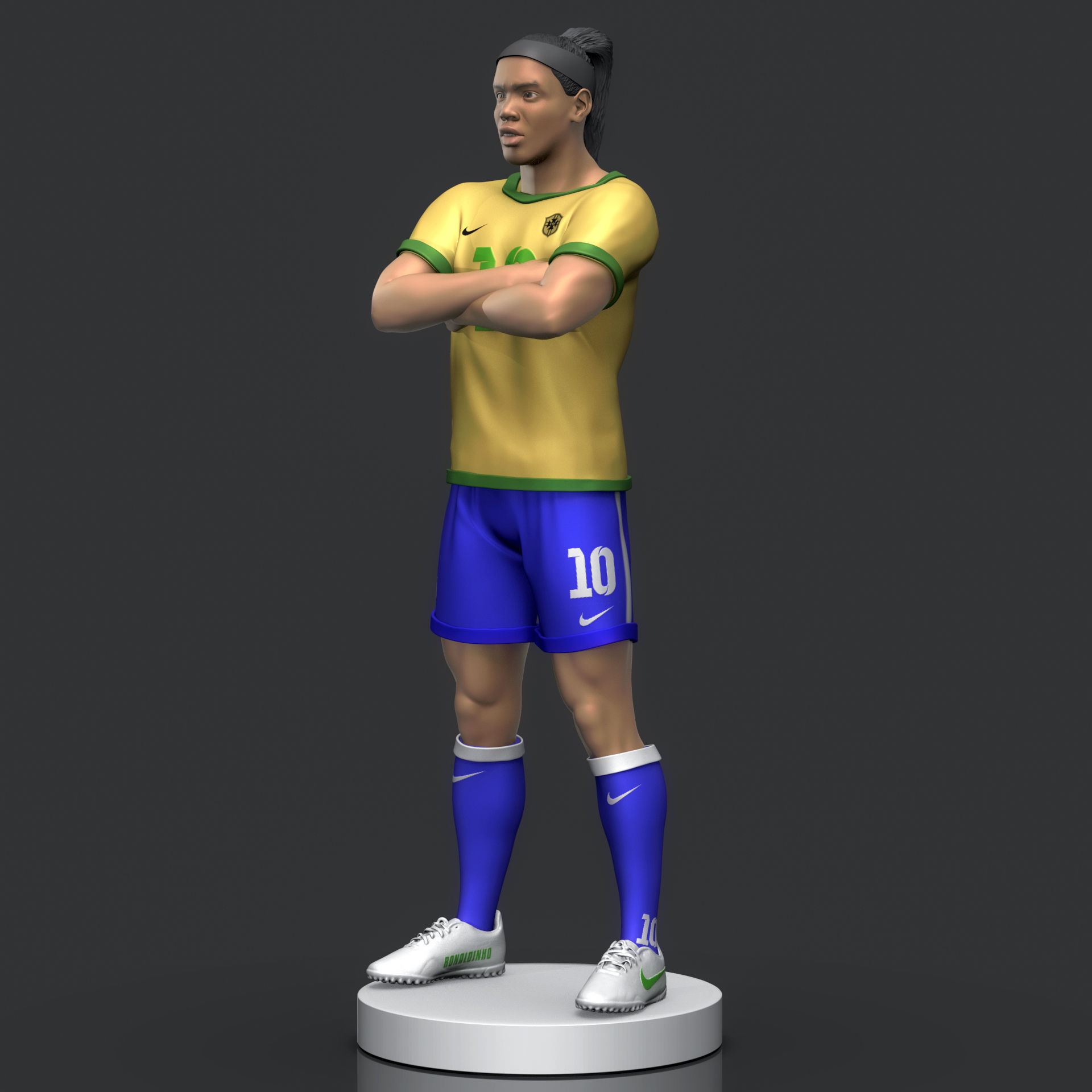 Ronaldinho Gaucho 3D Printable 3D print model_6