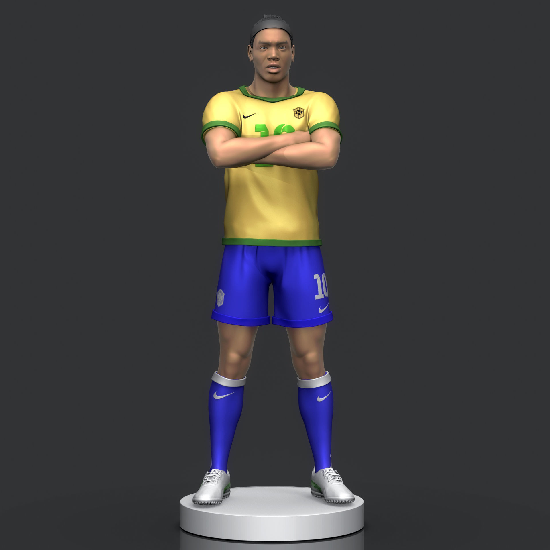 Ronaldinho Gaucho 3D Printable 3D print model_4