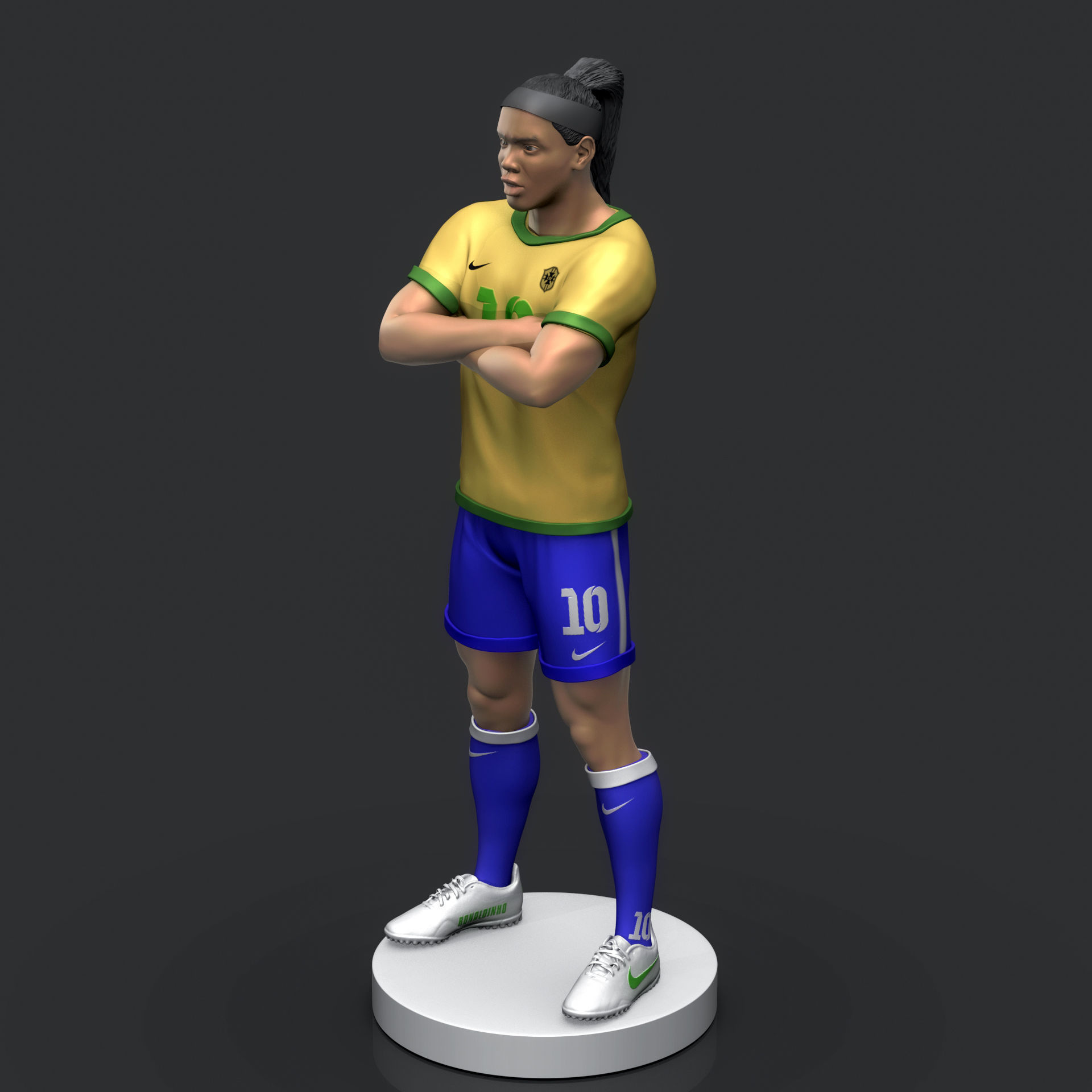 Ronaldinho Gaucho 3D Printable 3D print model_11