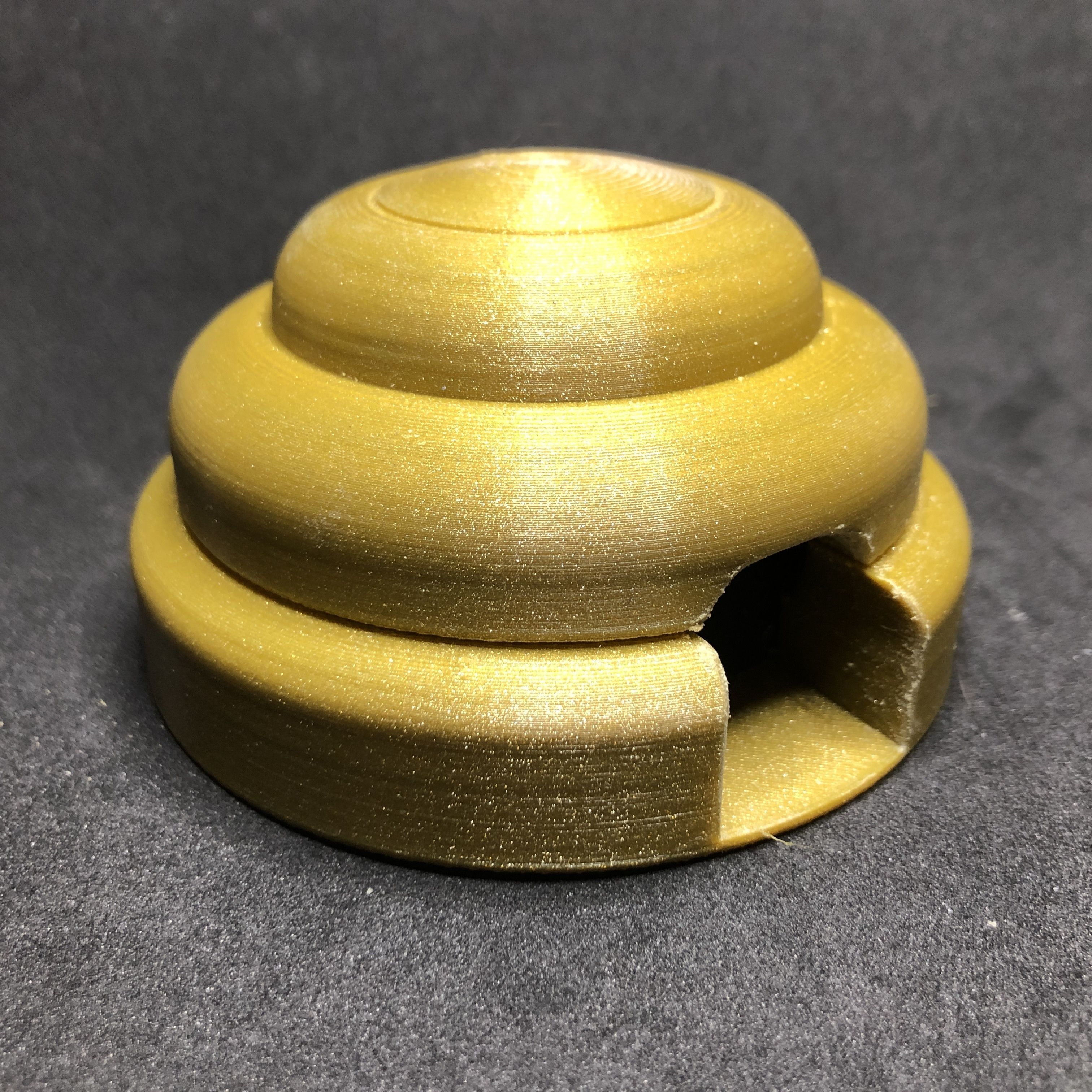 Lazy Bee Earrings and Presentation Box 3D print model_2