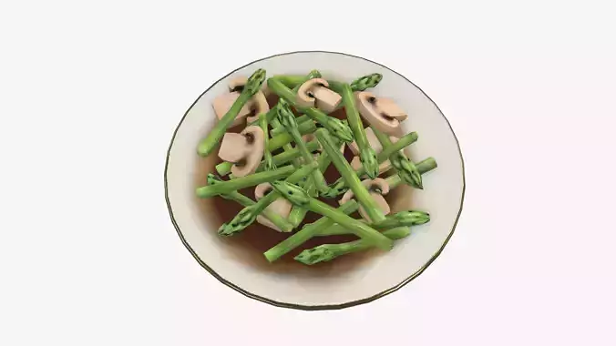 Asparagus Straw Mushroom