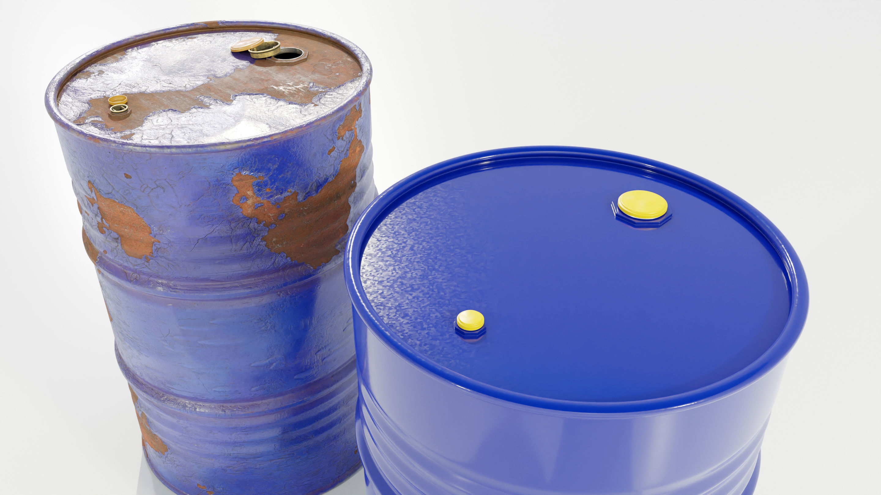 Steel Barrels 3D model_8