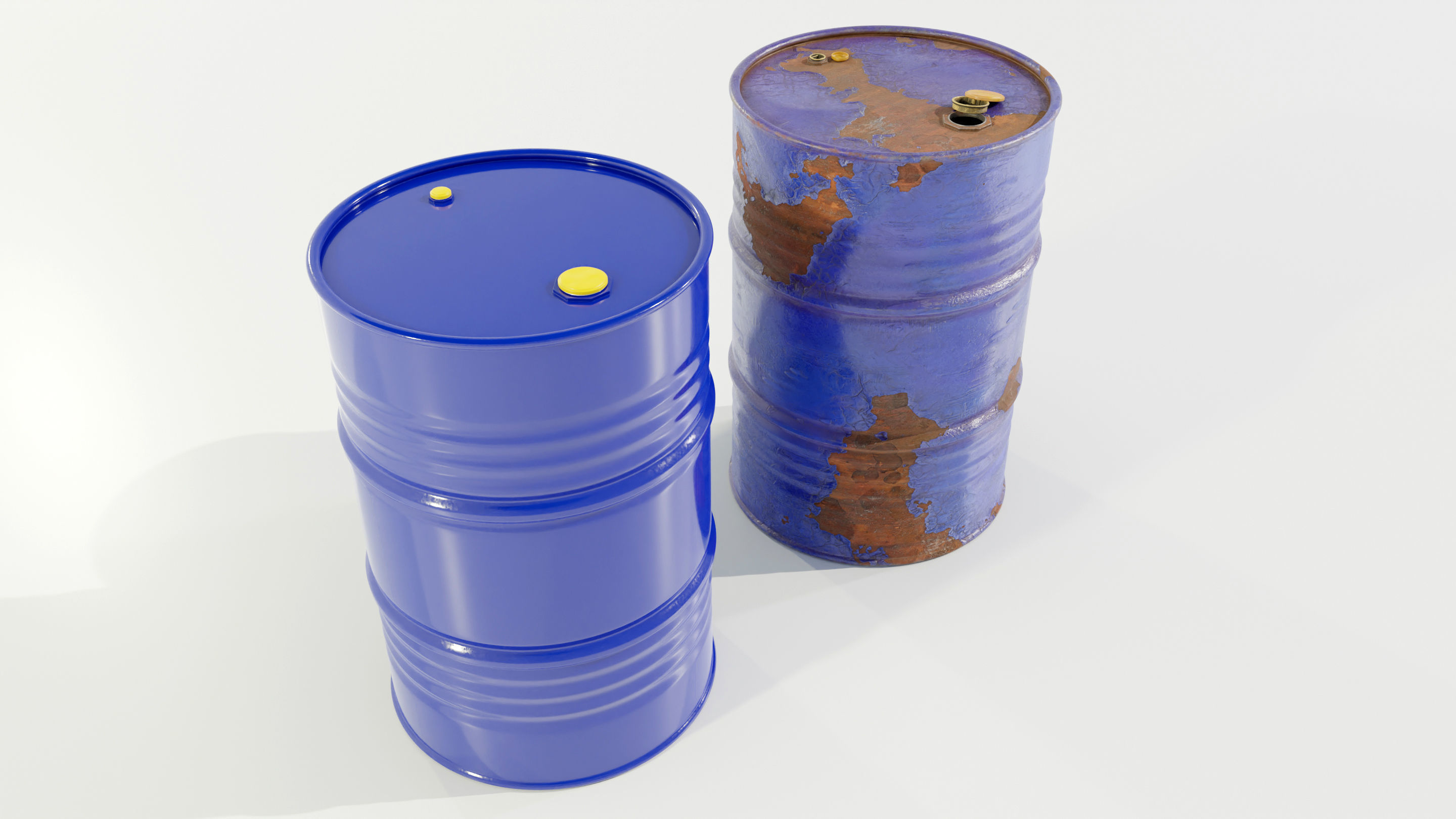 Steel Barrels 3D model_6