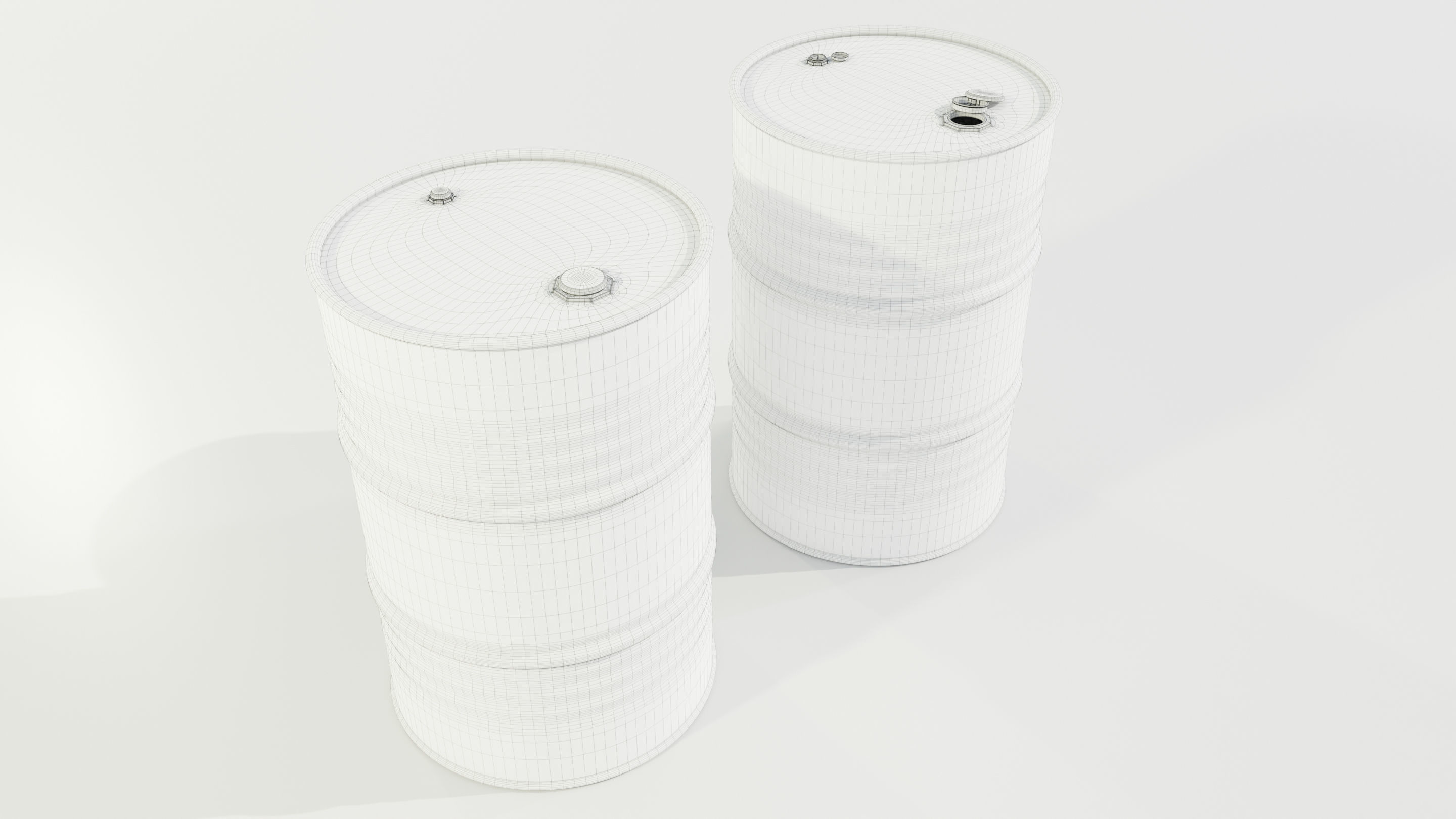 Steel Barrels 3D model_16