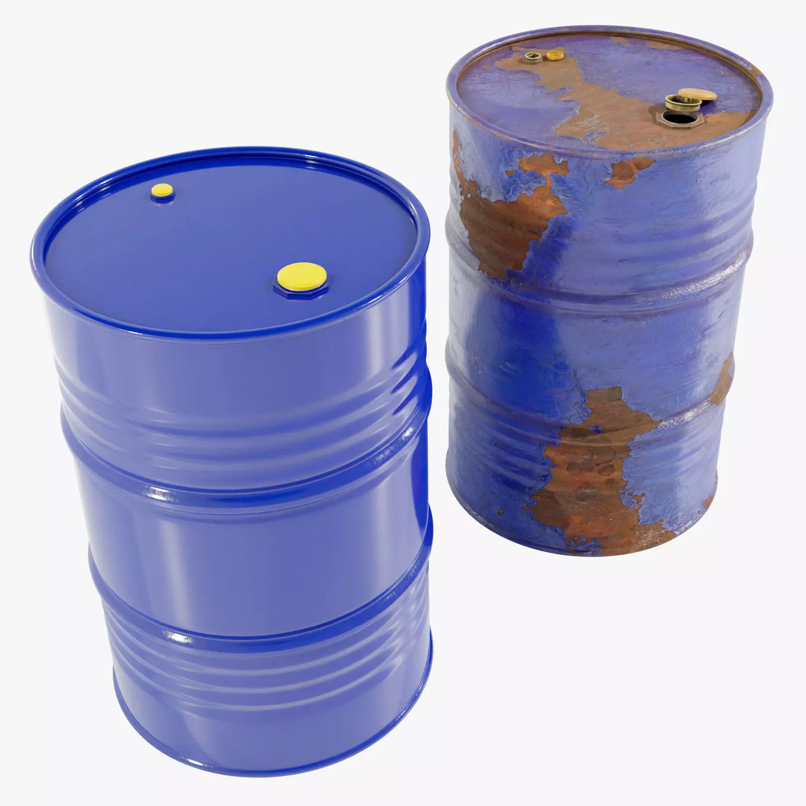 Steel Barrels 3D model_0