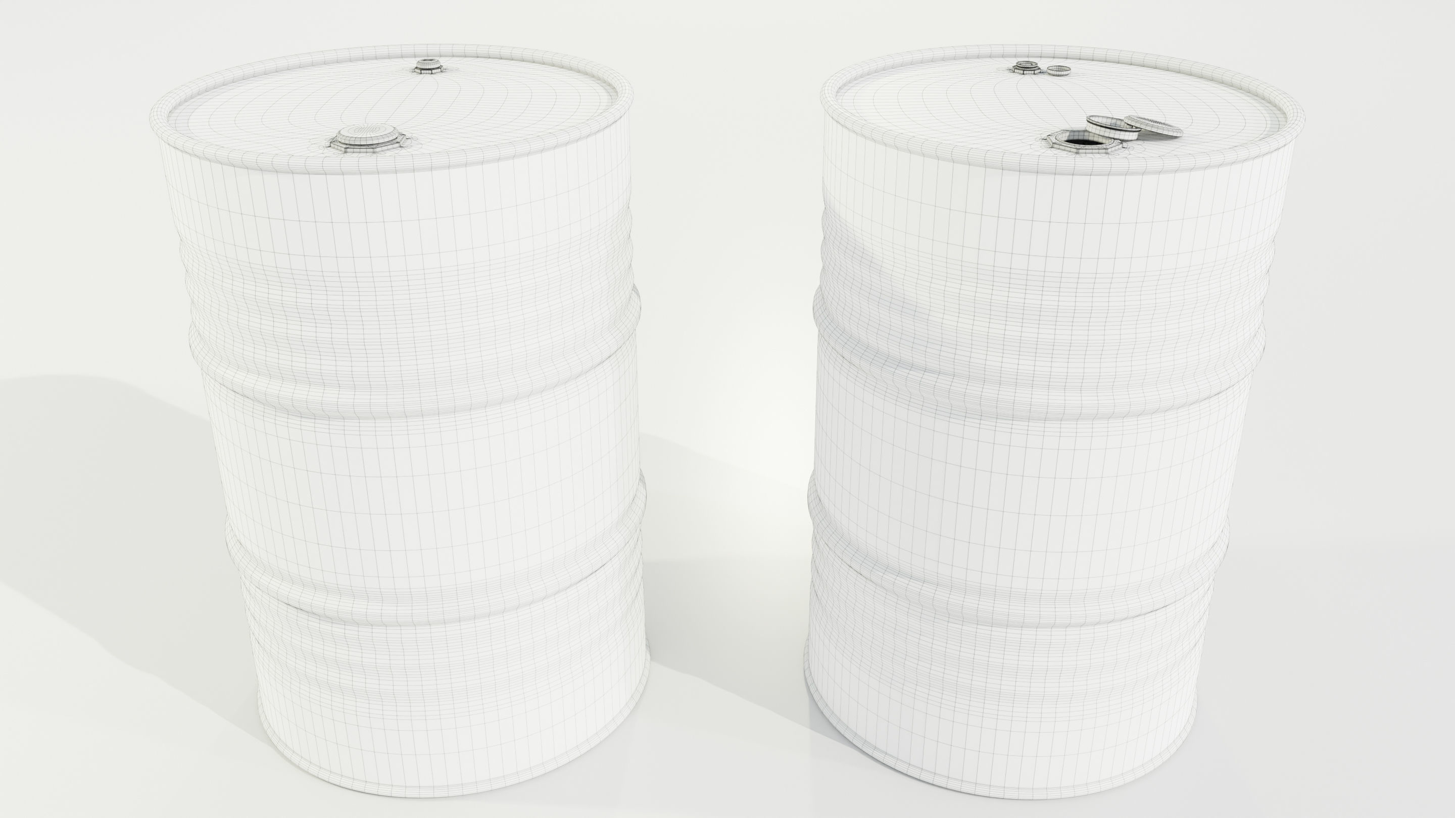 Steel Barrels 3D model_19