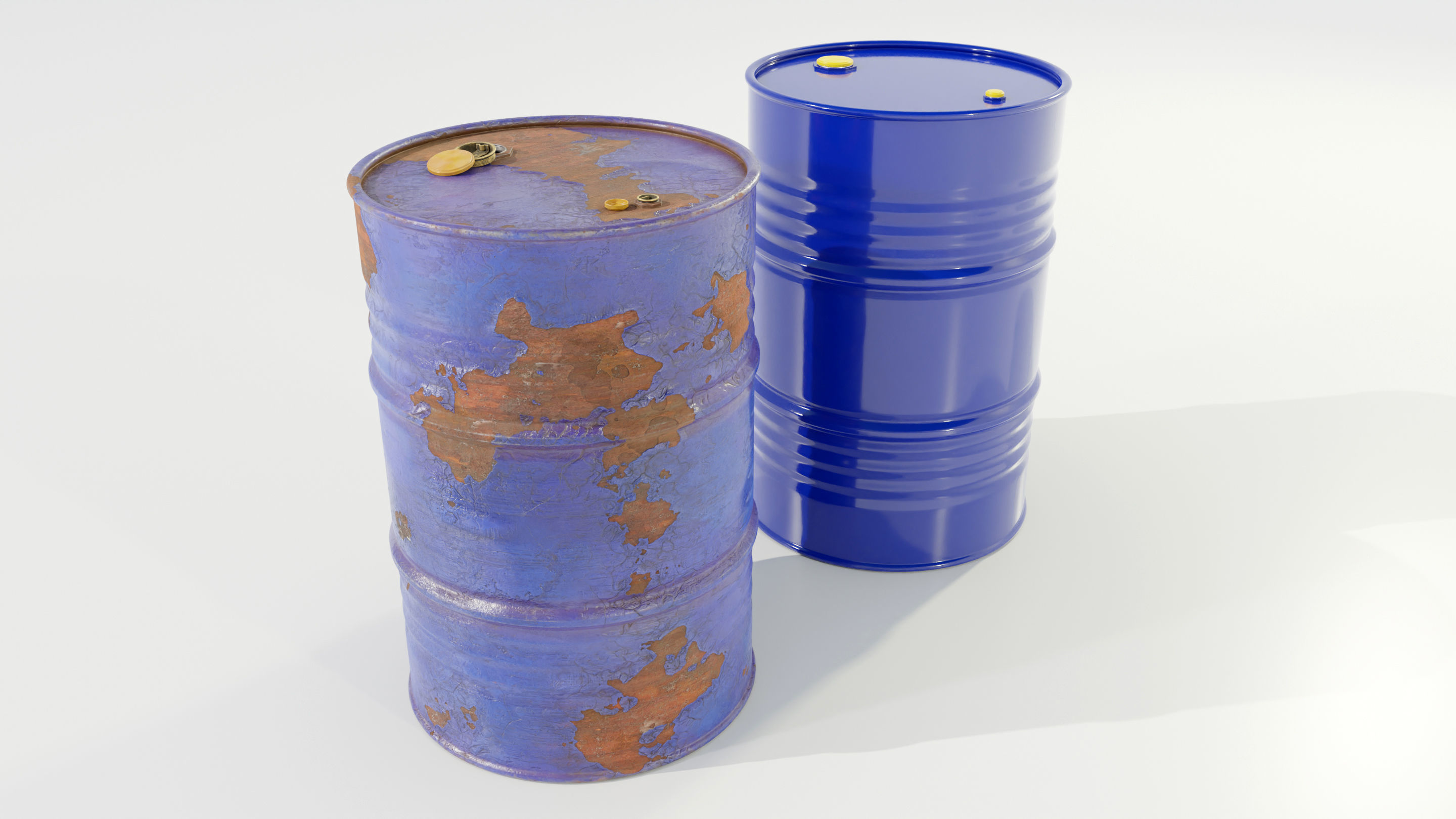 Steel Barrels 3D model_4