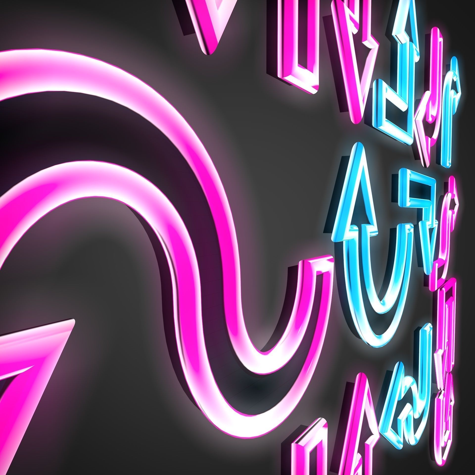 18 Neon Arrows Low Poly Sci-Fi Collection Pack Low-poly 3D model_8