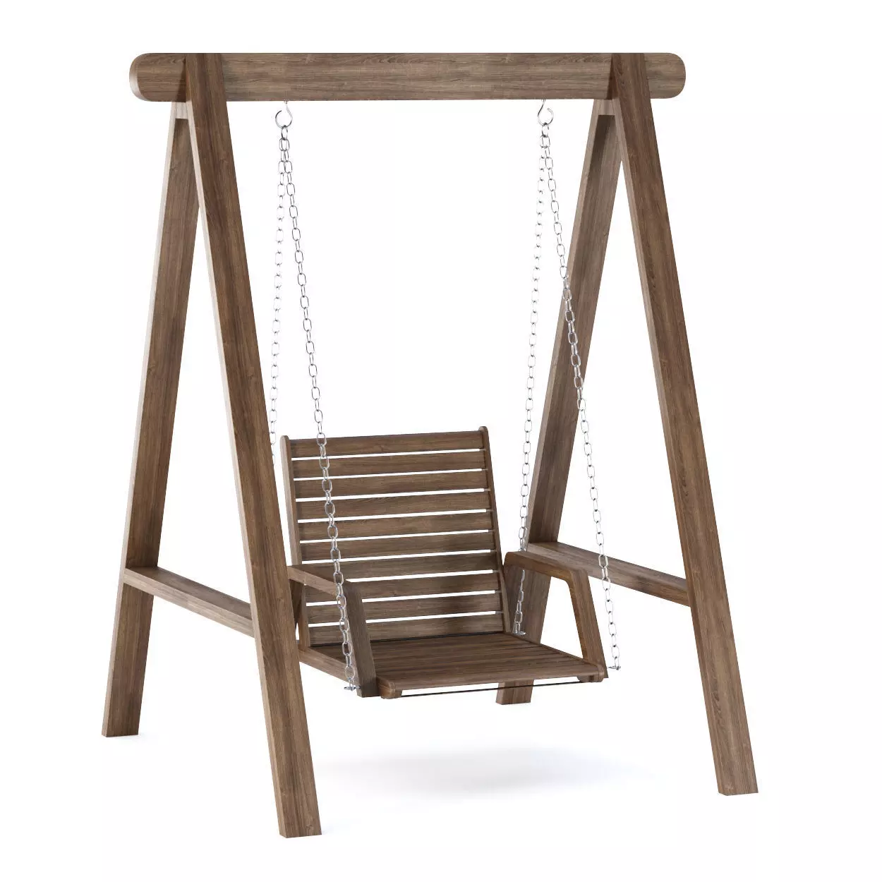 Mary wooden single garden swing MR40 by Bpoint Design 3D model_0