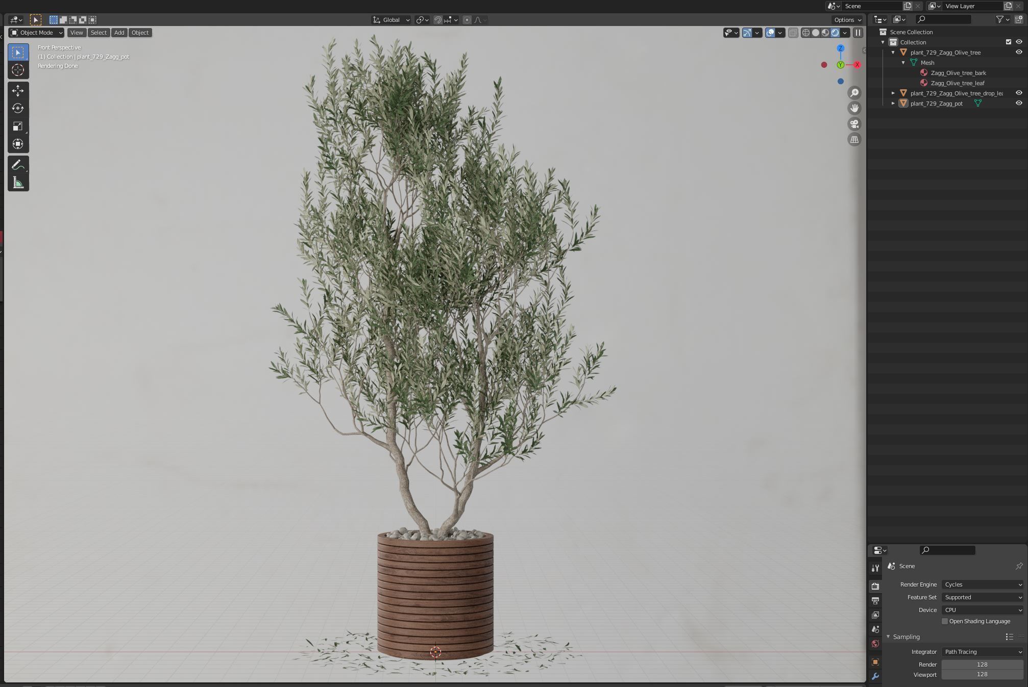 Plants collection 729 3D model_5