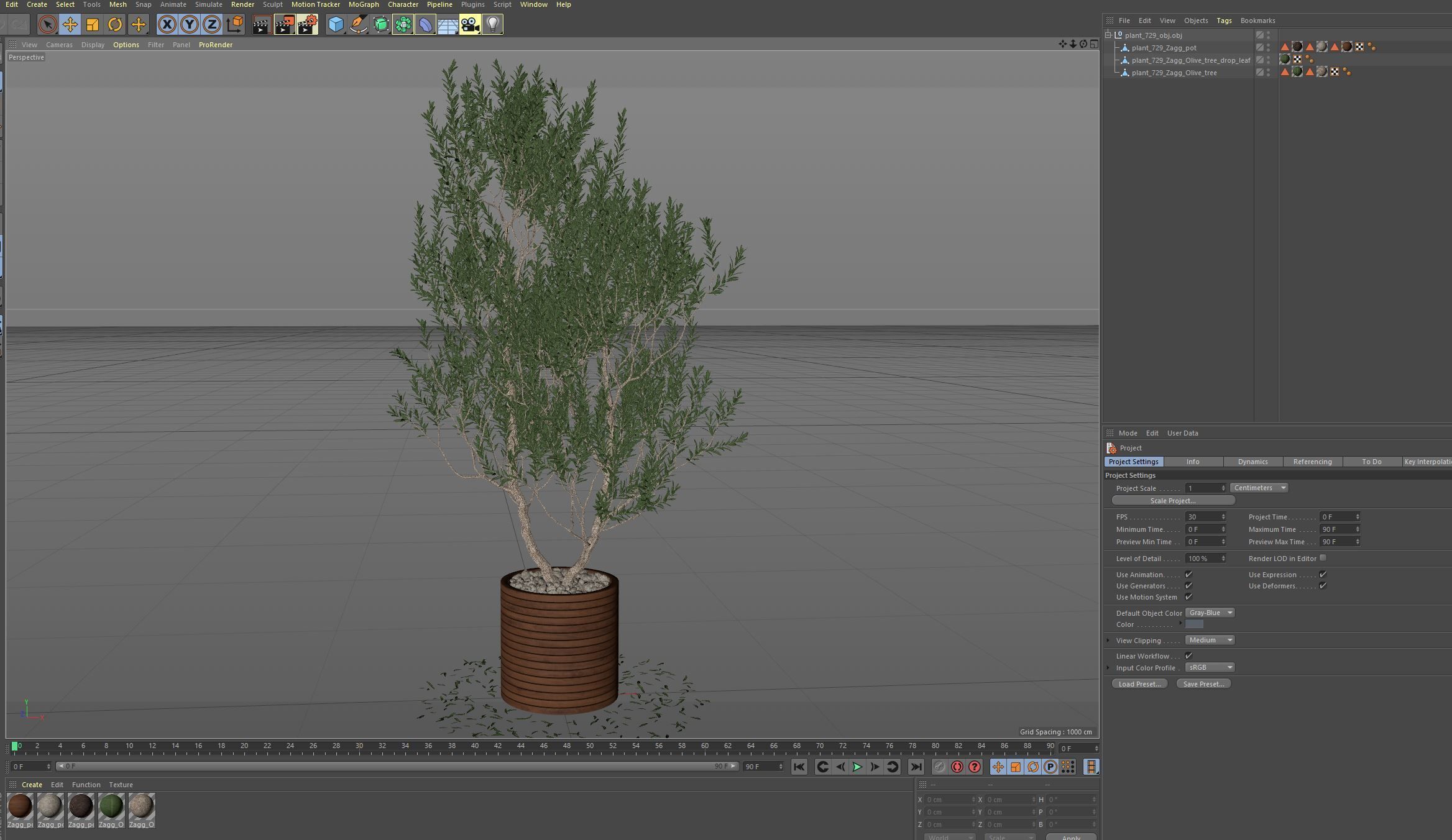 Plants collection 729 3D model_6