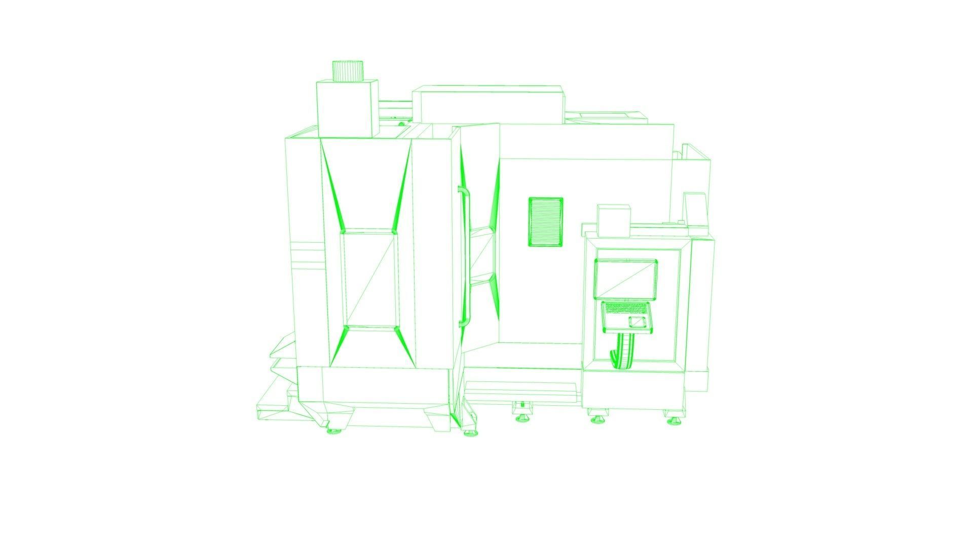 CNC Milling Machine   3D model_6