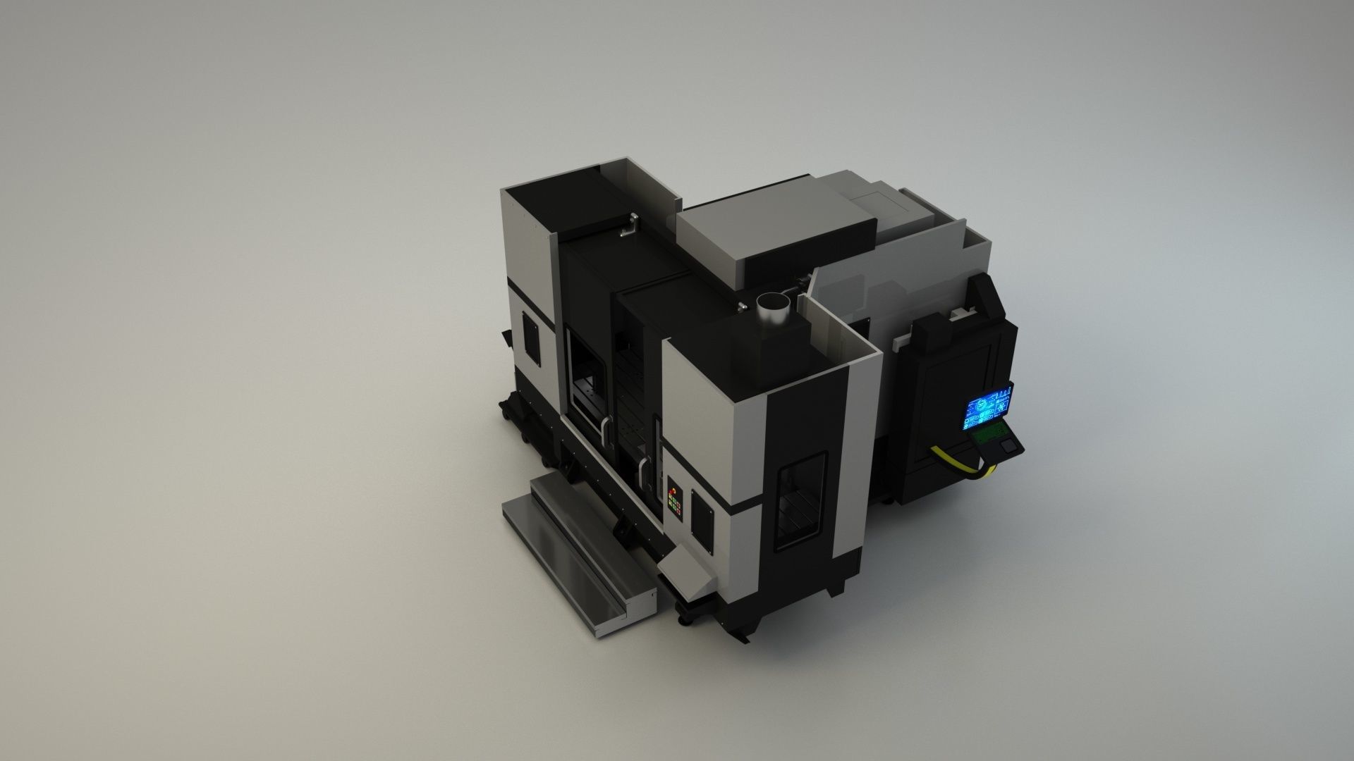 CNC Milling Machine   3D model_2