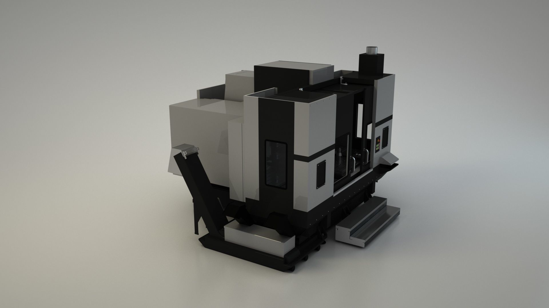 CNC Milling Machine   3D model_4