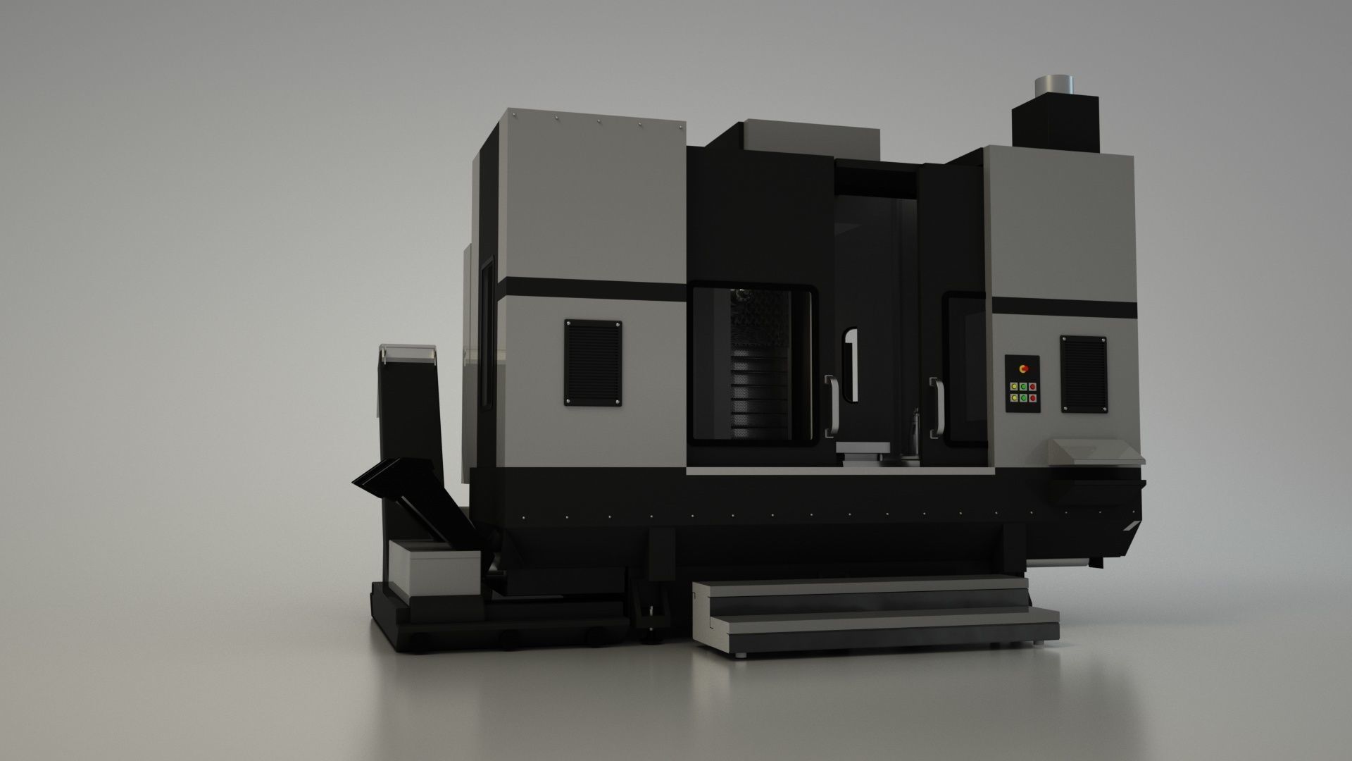 CNC Milling Machine   3D model_1