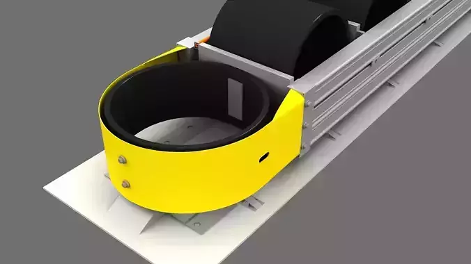 Energy Quad Guard Barrier 3d Model