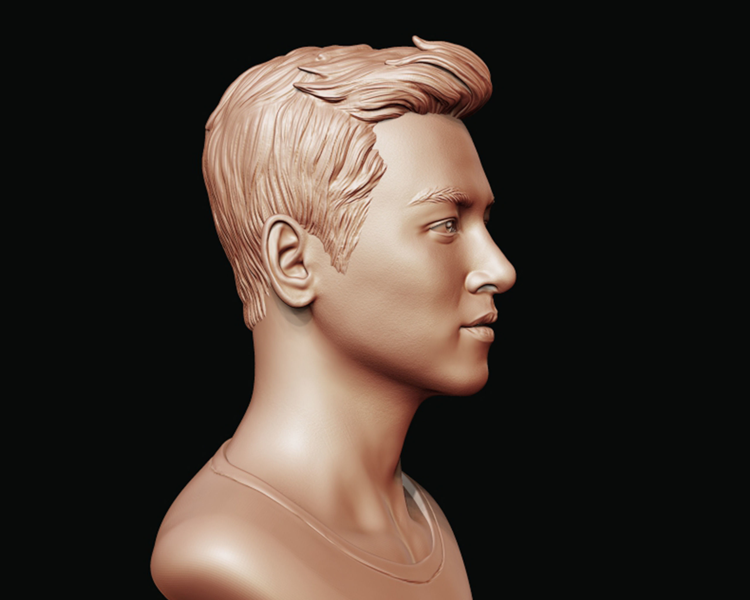Ji Chang-wook portrait 3D print model_4