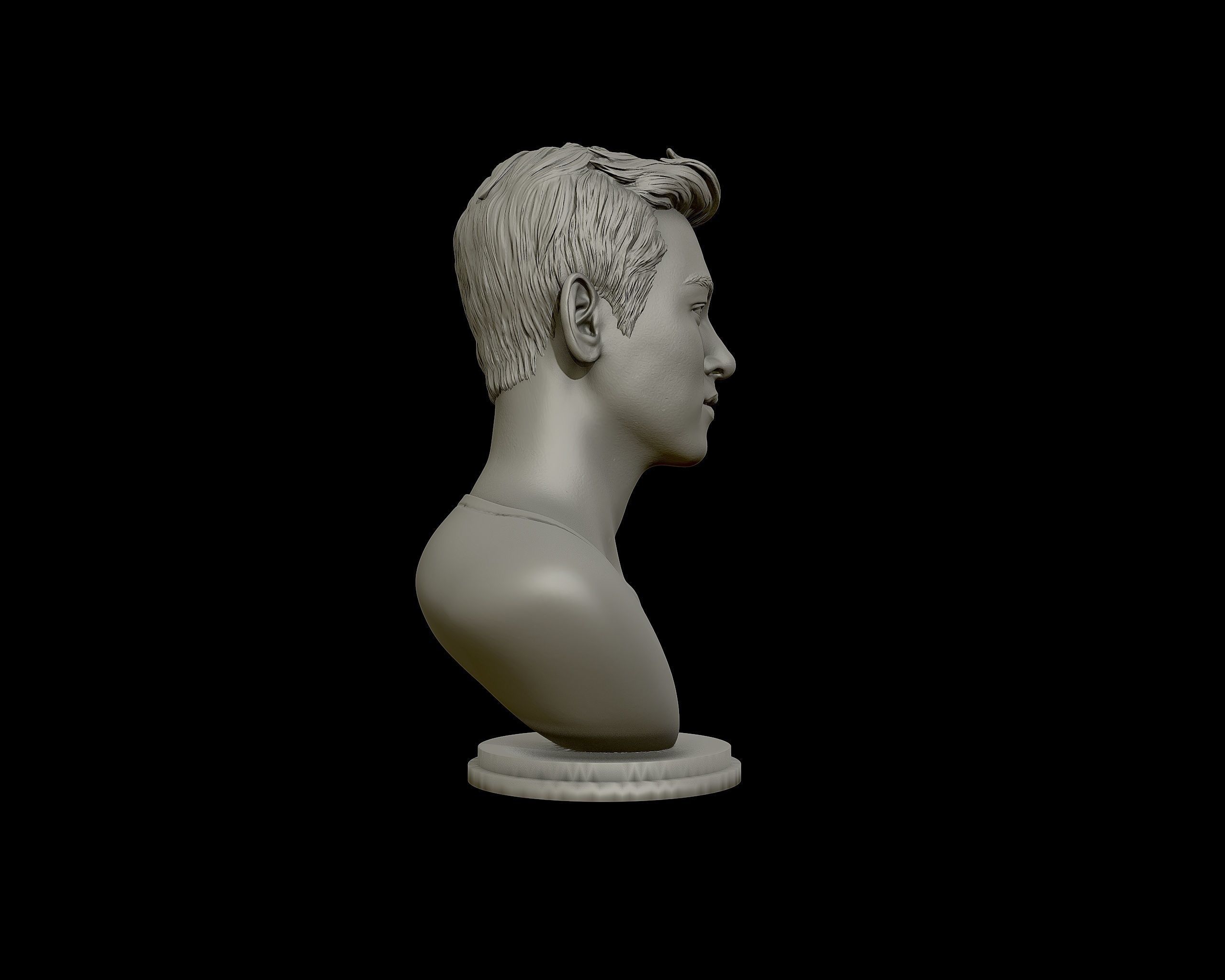 Ji Chang-wook portrait 3D print model_27