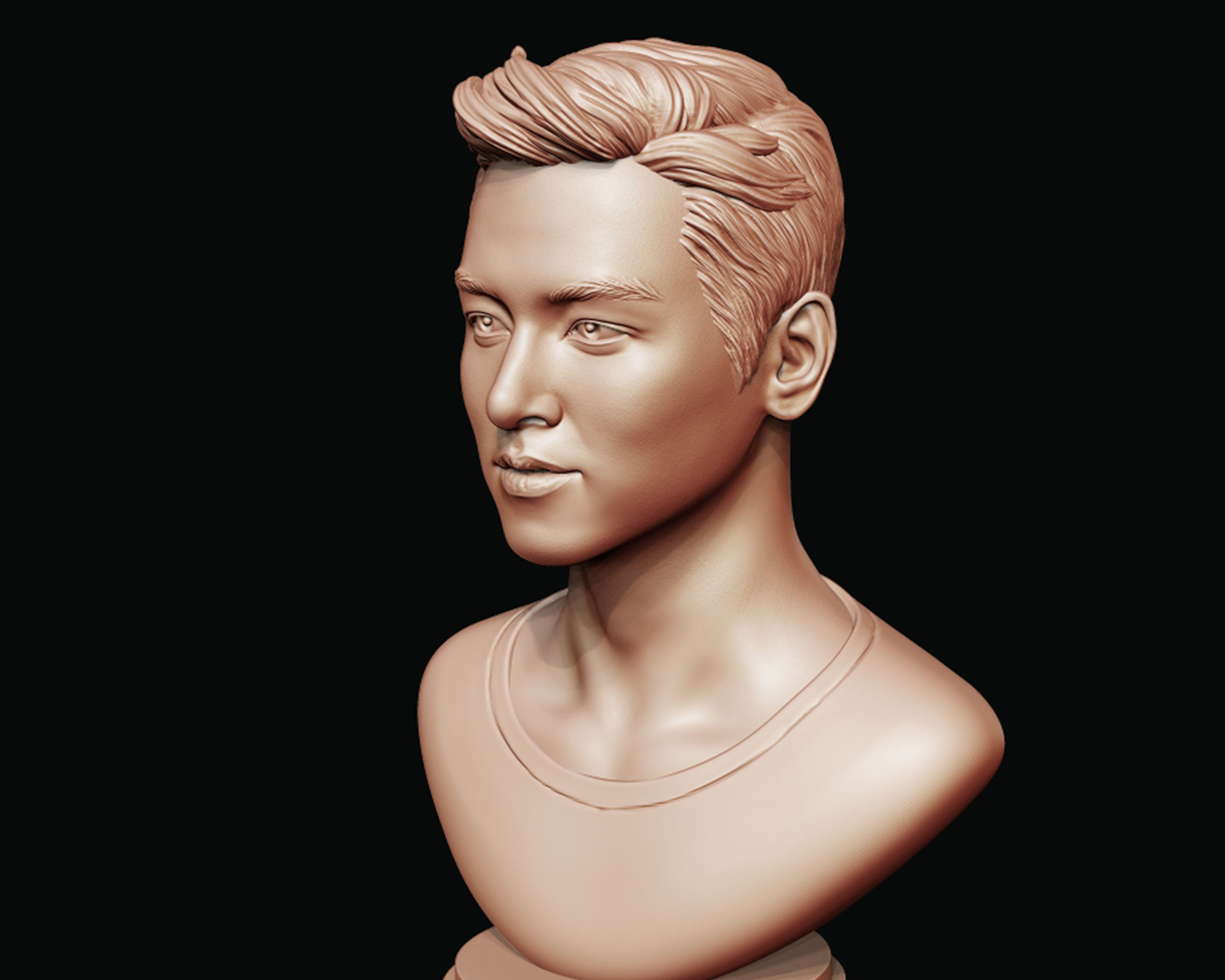 Ji Chang-wook portrait 3D print model_12