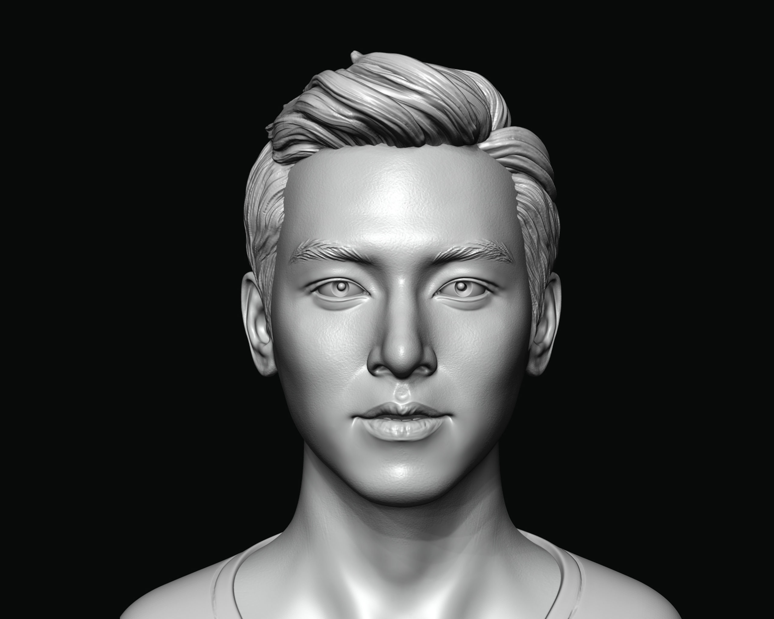 Ji Chang-wook portrait 3D print model_6