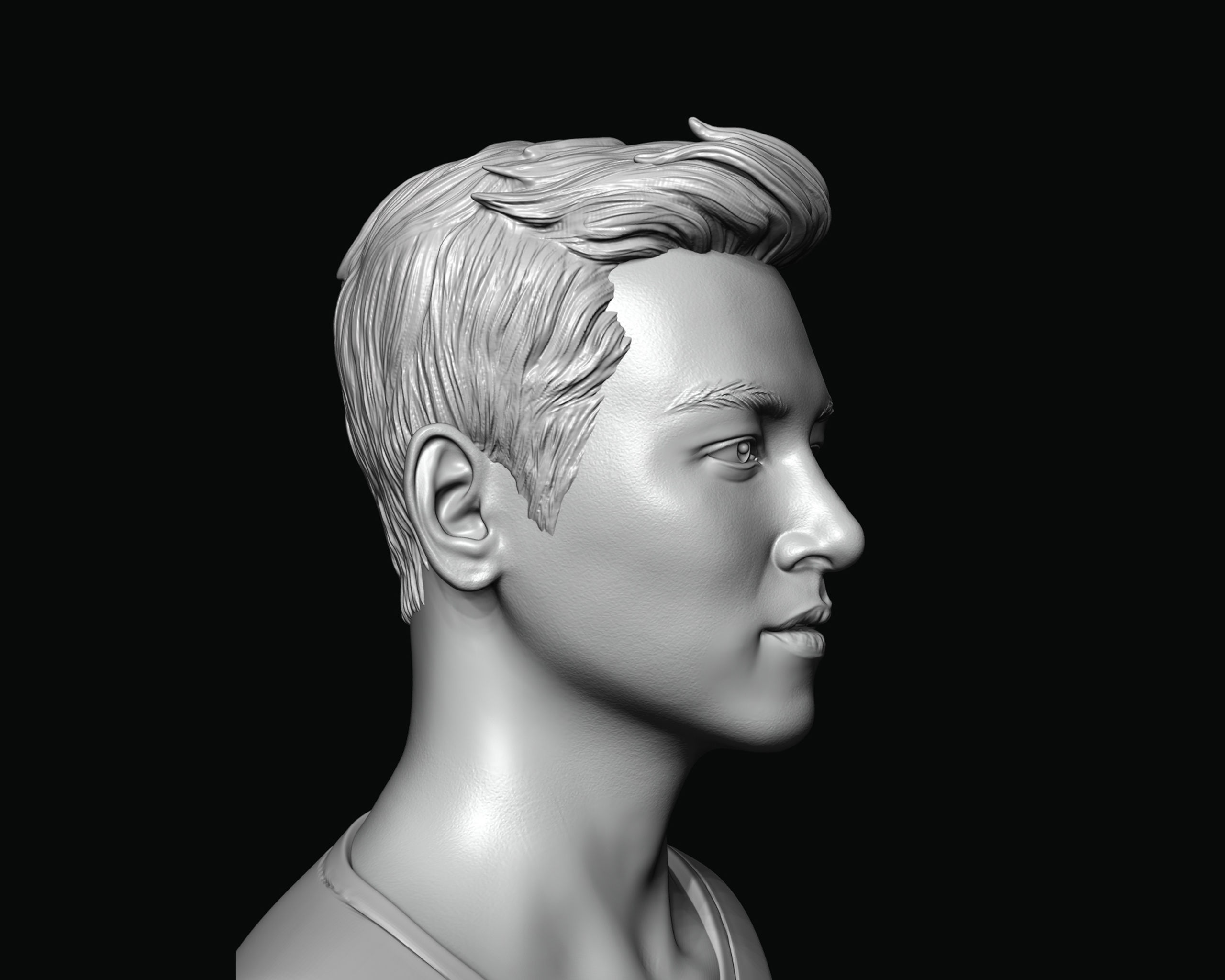 Ji Chang-wook portrait 3D print model_17