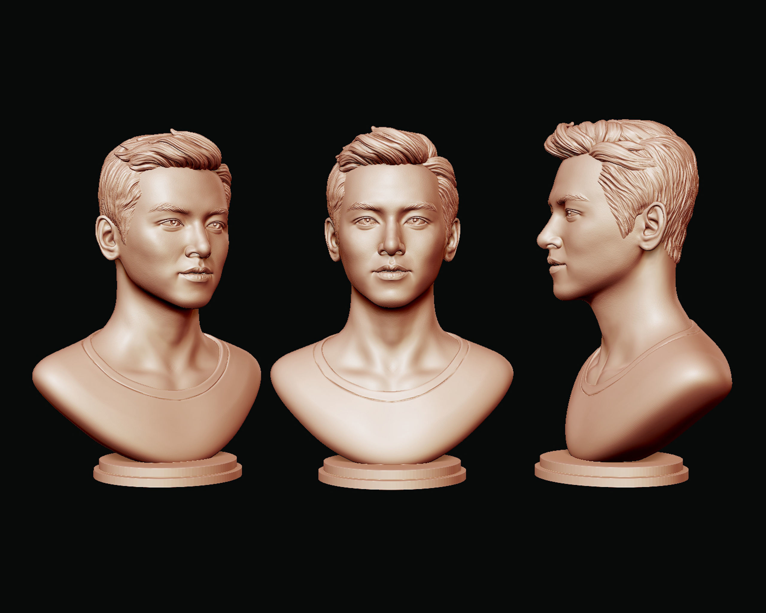 Ji Chang-wook portrait 3D print model_9