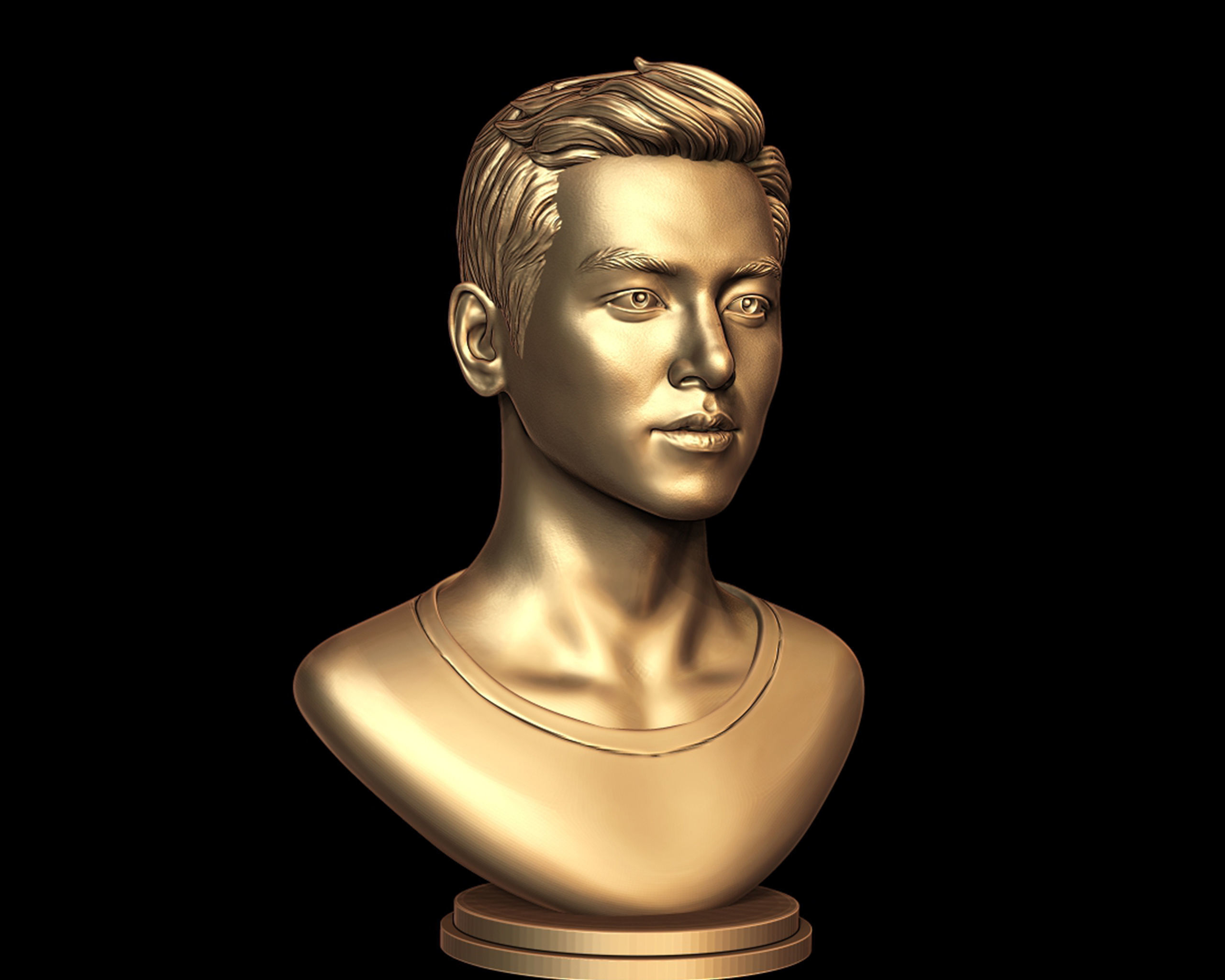 Ji Chang-wook portrait 3D print model_21