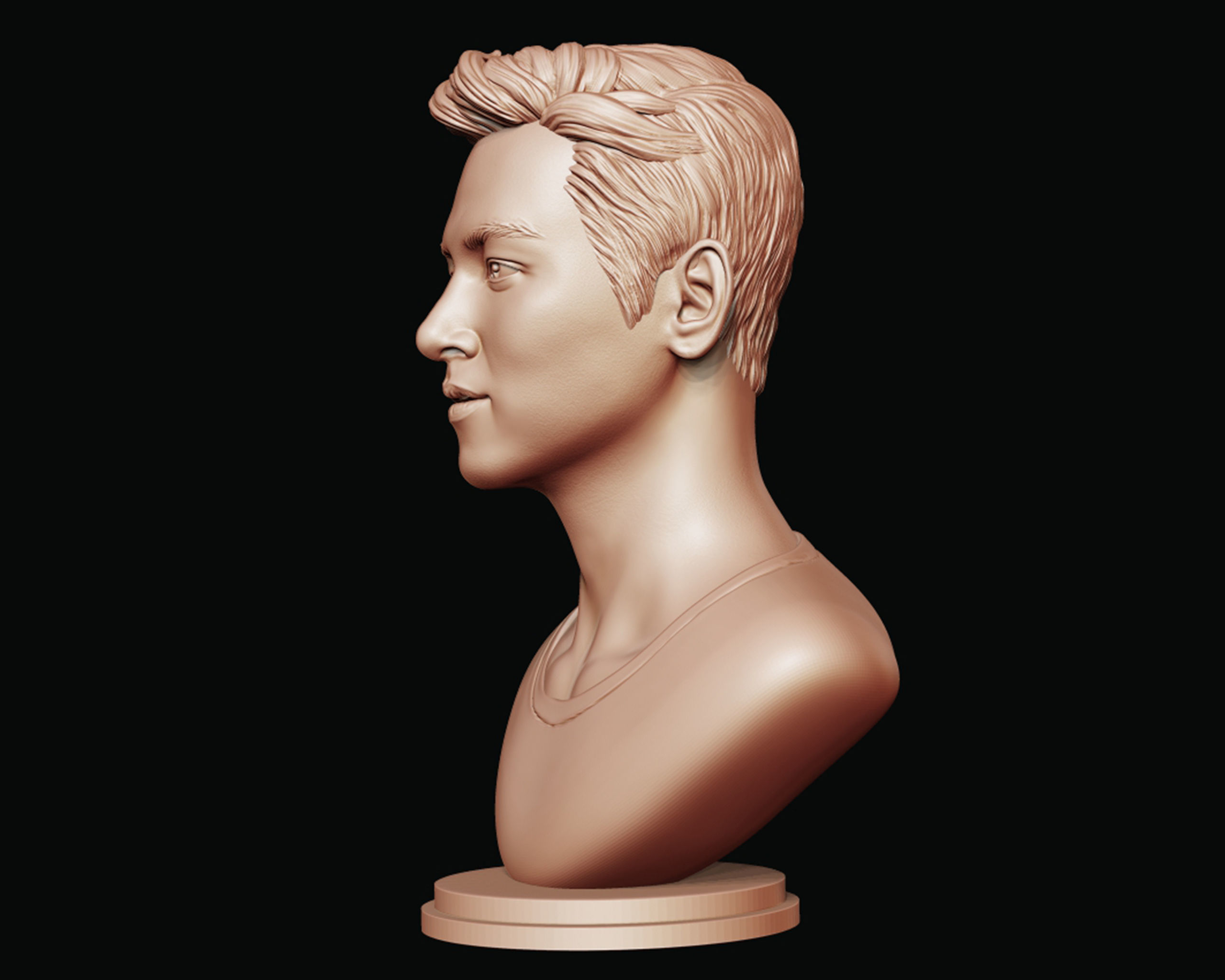 Ji Chang-wook portrait 3D print model_5