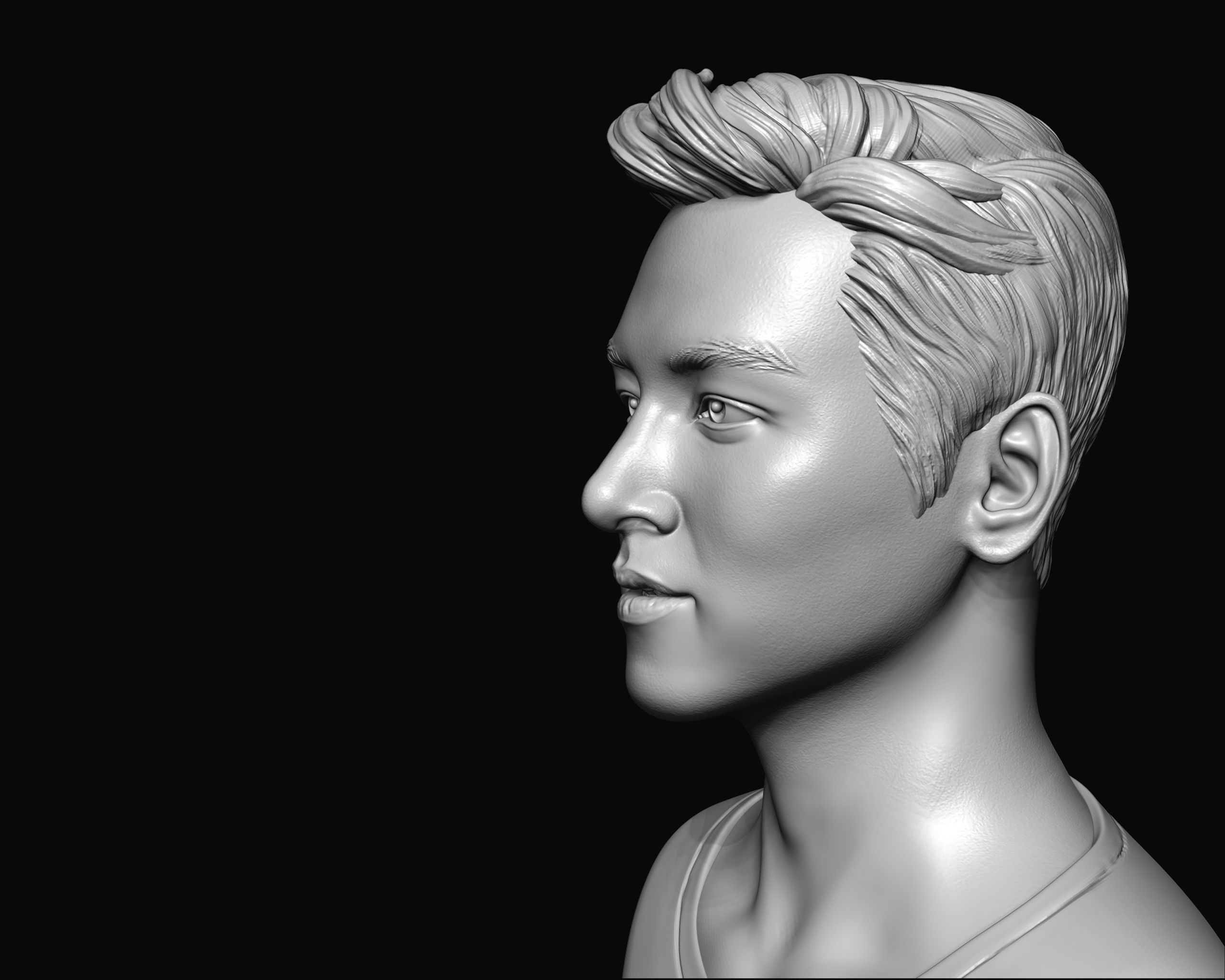 Ji Chang-wook portrait 3D print model_19