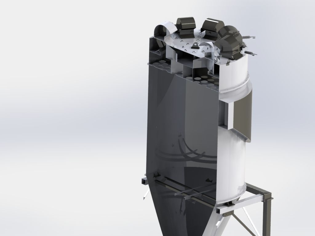 reverse air filter 7500m3 capacity 3D model_20