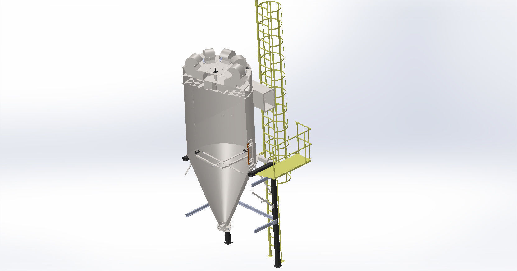 reverse air filter 7500m3 capacity 3D model_18