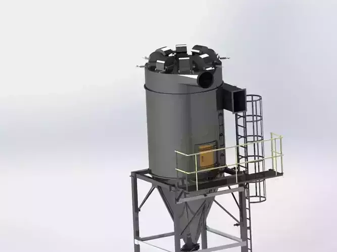 reverse air filter 7500m3 capacity