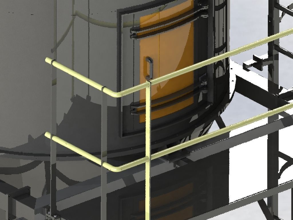 reverse air filter 7500m3 capacity 3D model_14
