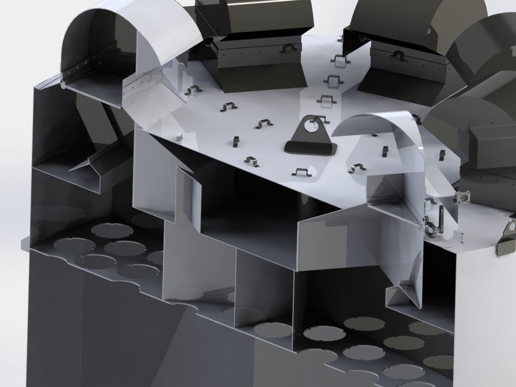 reverse air filter 7500m3 capacity 3D model_7