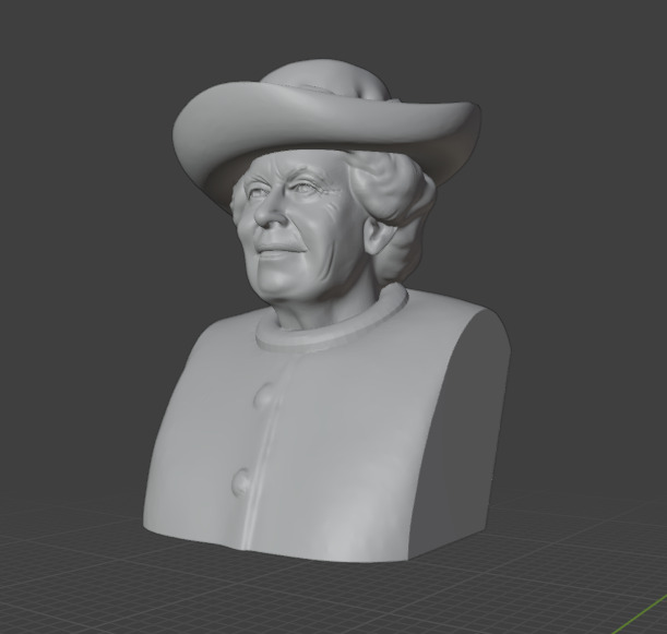 Queen Elizabeth 3D print model_14
