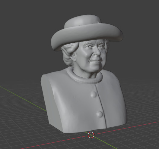 Queen Elizabeth 3D print model_17