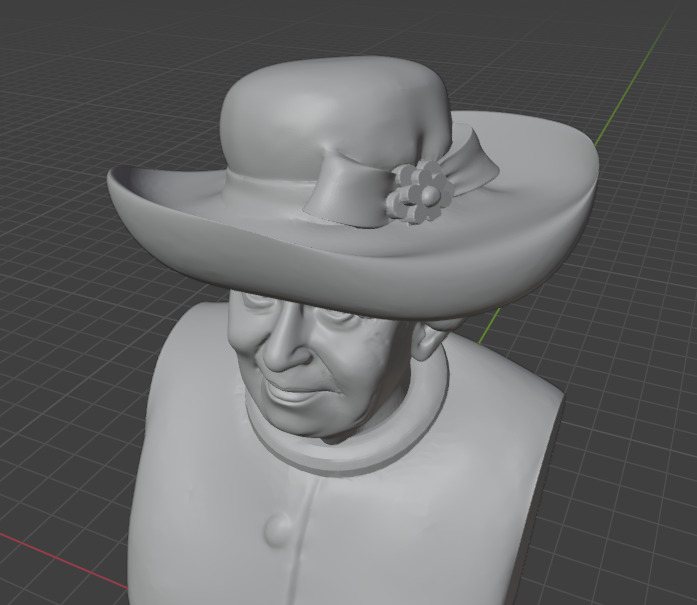 Queen Elizabeth 3D print model_6
