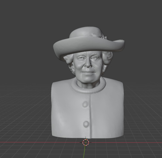 Queen Elizabeth 3D print model_16