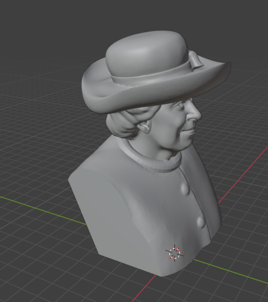 Queen Elizabeth 3D print model_19