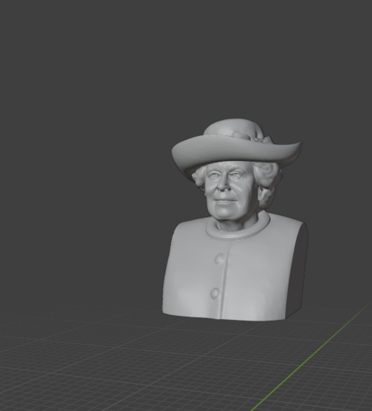 Queen Elizabeth 3D print model_13