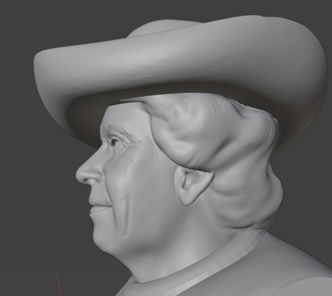 Queen Elizabeth 3D print model_10